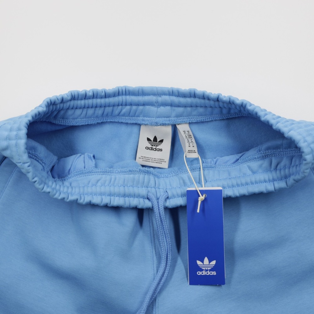 Adidas originals Men's Zip Pocket Trefoil Essentials Fleece Shorts Blue Size M - Picture 9 of 10